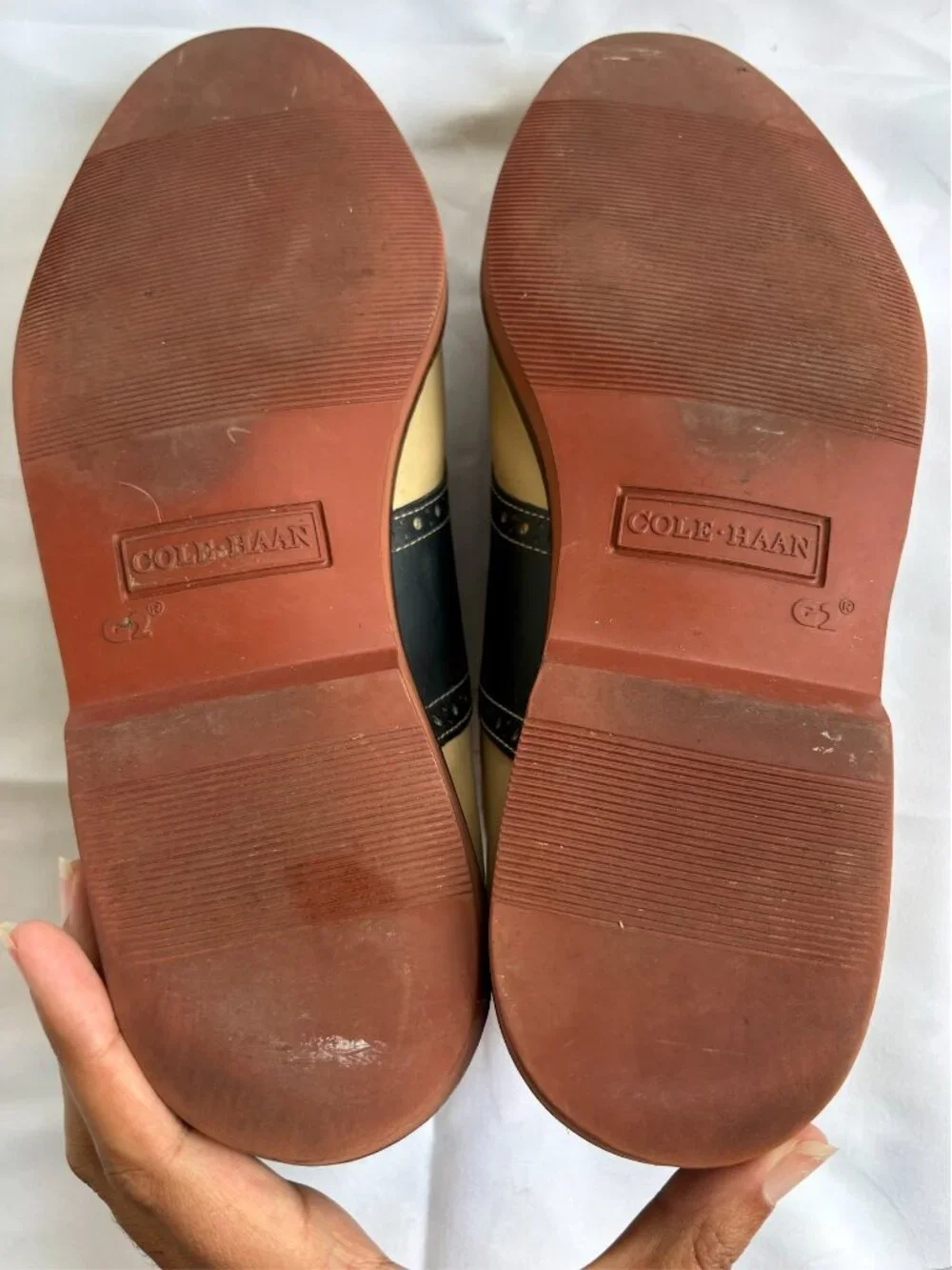 VINTAGE Cole Haan Men's Lace-Up Two-Tone Oxford Saddle Shoes | Size 9 (90 D)